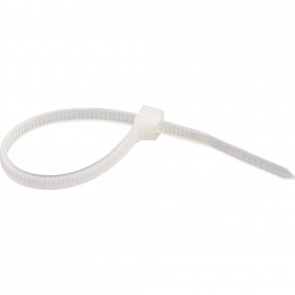 Abra�adeira de nylon, branca, 140 mm x 3,6 mm, com 100 pe�as, VONDER