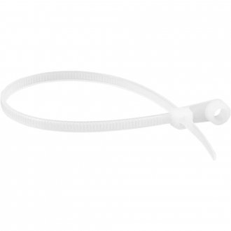Abra�adeira de nylon para parafusos, branca, 200 mm x 3,6 mm, VONDER