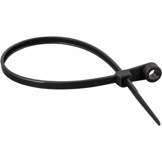 Abra�adeira de nylon para parafusos, preta, 200 mm x 3,6 mm, VONDER