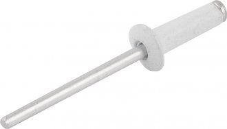Rebite de repuxo 3,2 mm x 12,0 mm, branco, pacote com 100 pe�as NOVE54