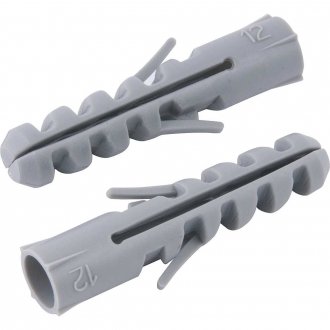 Bucha de pl�stico para fixa��o 10 mm, cartela com 5 pe�as, VONDER