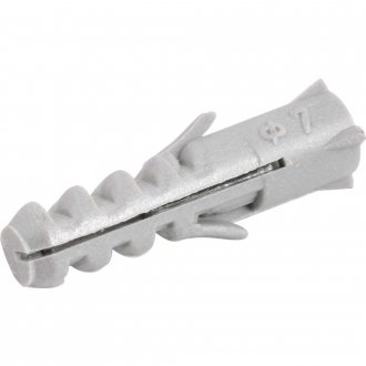 Bucha de nylon para fixa��o 7 mm, cartela com 10 pe�as, VONDER
