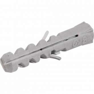 Bucha de nylon para fixa��o 8 mm, cartela com 10 pe�as, VONDER