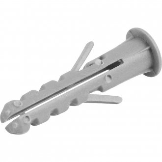 Bucha de nylon para fixa��o 5 mm, com anel, cartela com 10 pe�as, VONDER