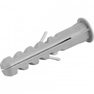 Bucha de nylon para fixa��o 10 mm, com anel, cartela com 5 pe�as, VONDER
