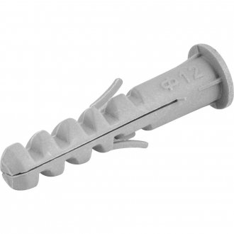 Bucha de nylon para fixa��o 12 mm, com anel, cartela com 4 pe�as, VONDER