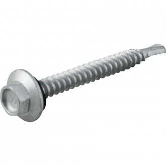 Parafuso autobrocante sextavado com acabamento tipo Dacromet, cabe�a flangeada, 5,5 mm x 2