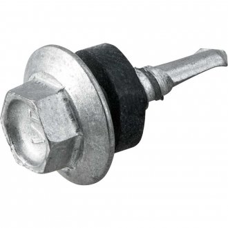 Parafuso autobrocante sextavado com acabamento tipo Dacromet, cabe�a flangeada, 5,5 mm x 3/4