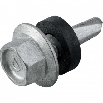 Parafuso autobrocante sextavado com acabamento tipo Dacromet, cabe�a flangeada, 6,3 mm x 3/4