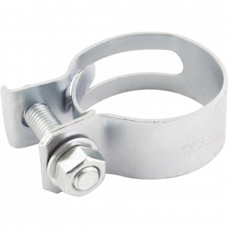 Abra�adeira para mangote, a�o carbono, largura 32 mm, AM 105 mm - 117 mm, com 2 pe�as, VONDER