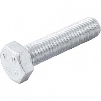 Parafuso sextavado zincado 12 mm x 50 mm, MA, rosca total, VONDER