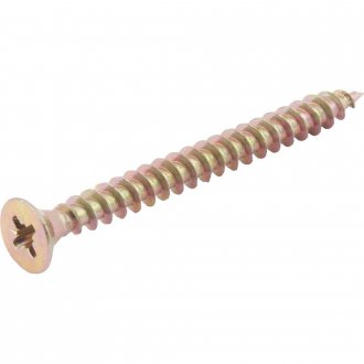 Parafuso madeira chipboard, cabe�a chata, fenda cruzada/pozidrive, 5,0 mm x 55,0 mm, VONDER