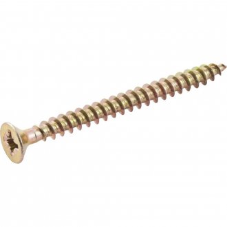Parafuso madeira chipboard, cabe�a chata, fenda cruzada/pozidrive, 5,0 mm x 60,0 mm, VONDER