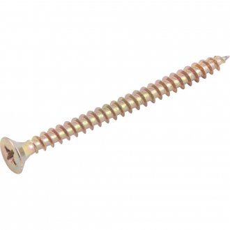 Parafuso madeira chipboard, cabe�a chata, fenda cruzada/pozidrive, 5,0 mm x 65,0 mm, VONDER
