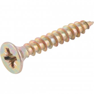 Parafuso madeira chipboard, cabe�a chata, fenda cruzada/pozidrive, 6,0 mm x 40,0 mm, VONDER