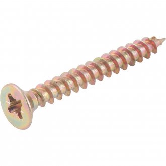 Parafuso madeira chipboard, cabe�a chata, fenda cruzada/pozidrive, 6,0 mm x 50,0 mm, VONDER
