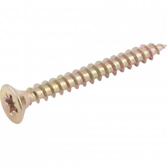 Parafuso madeira chipboard, cabe�a chata, fenda cruzada/pozidrive, 6,0 mm x 55,0 mm, VONDER