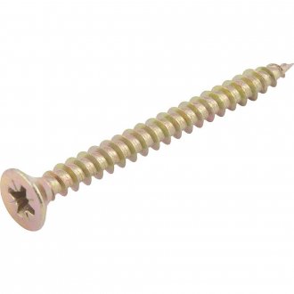 Parafuso madeira chipboard, cabe�a chata, fenda cruzada/pozidrive, 6,0 mm x 65,0 mm, VONDER