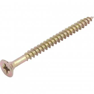 Parafuso madeira chipboard, cabe�a chata, fenda cruzada/pozidrive, 6,0 mm x 75,0 mm, VONDER