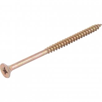 Parafuso madeira chipboard, cabe�a chata, fenda cruzada/pozidrive, 6,0 mm x 100,0 mm, VONDER