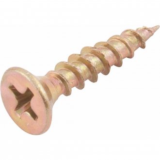 Parafuso madeira chipboard, cabe�a chata, fenda cruzada/phillips, 4,0 mm x 20,0 mm, VONDER