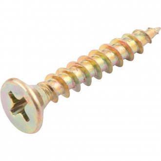 Parafuso madeira chipboard, cabe�a chata, fenda cruzada/phillips, 4,0 mm x 25,0 mm, VONDER