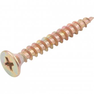 Parafuso madeira chipboard, cabe�a chata, fenda cruzada/phillips, 4,5 mm x 35,0 mm, VONDER