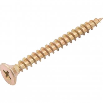 Parafuso madeira chipboard, cabe�a chata, fenda cruzada/phillips, 4,5 mm x 45,0 mm, VONDER