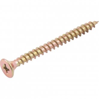 Parafuso madeira chipboard, cabe�a chata, fenda cruzada/phillips, 4,5 mm x 50,0 mm, VONDER