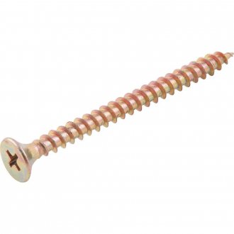 Parafuso madeira chipboard, cabe�a chata, fenda cruzada/phillips, 5,0 mm x 60,0 mm, VONDER