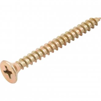 Parafuso madeira chipboard, cabe�a chata, fenda cruzada/phillips, 6,0 mm x 60,0 mm, VONDER