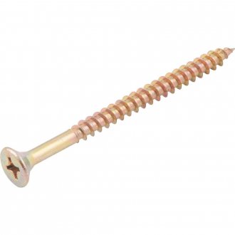 Parafuso madeira chipboard, cabe�a chata, fenda cruzada/phillips, 6,0 mm x 80,0 mm, VONDER