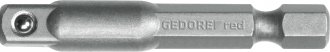 Adaptador para soquete, macho x macho, 1/4