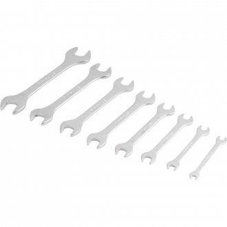 Jogo de chaves fixas, 6 mm a 22 mm, a�o cromo van�dio, 8 p�s, MAYLE CRESCENT