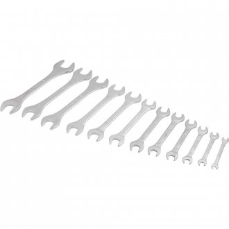 Jogo de chaves fixas, 6 mm a 32 mm, a�o cromo van�dio, 12 p�s, MAYLE CRESCENT