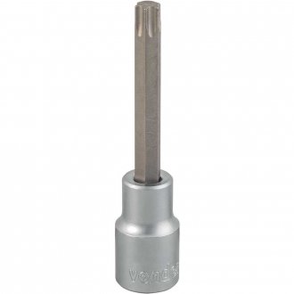 Soquete hexalobular macho longo, encaixe de 1/2