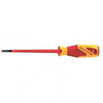 Chave de fenda 10 mm x 200 mm, com haste isolada, VDE 2170-10, 091.891 GEDORE