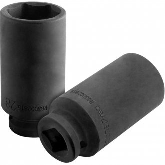 Soquete sextavado longo de impacto, 28 mm, encaixe de 1/2