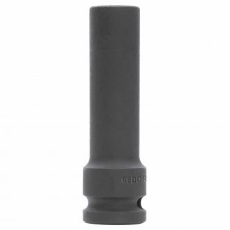 Soquete sextavado longo de impacto, 8 mm, encaixe de 1/2