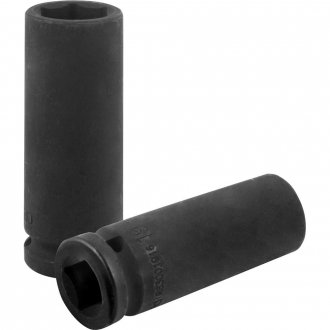 Soquete sextavado longo de impacto, 19 mm, encaixe de 1/2