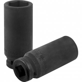 Soquete sextavado longo de impacto, 24 mm, encaixe de 1/2