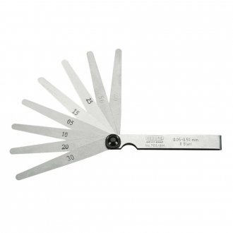 C�libre de folga 0,05 mm a 1,00 mm com 20 l�minas, 050028, GEDORE