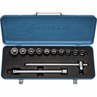 Jogo de soquetes estriados unit drive e acess�rios, encaixe de 1/2