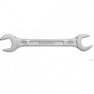 Chave fixa, 14 mm x 15mm, a�o especial, niquelado e cromado, S05121415 3370004, ROBUST