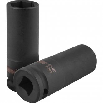 Soquete sextavado longo de impacto, 20 mm, encaixe de 1/2