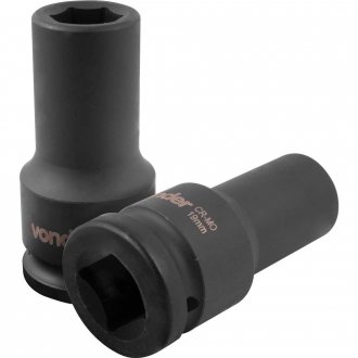 Soquete sextavado longo de impacto, 19 mm, encaixe de 3/4