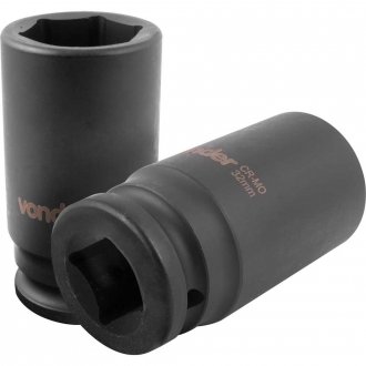 Soquete sextavado longo de impacto, 32 mm, encaixe de 3/4