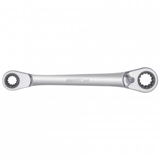 Chave estrela, com catraca, 4 em 1, 10 mm X 19 mm e 13 mm X 17 mm, GEDORE RED
