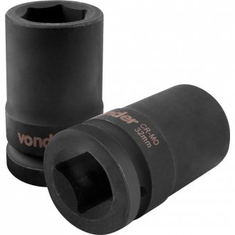 Soquete sextavado longo de impacto, 32 mm, encaixe de 1