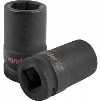 Soquete sextavado longo de impacto, 33 mm, encaixe de 1